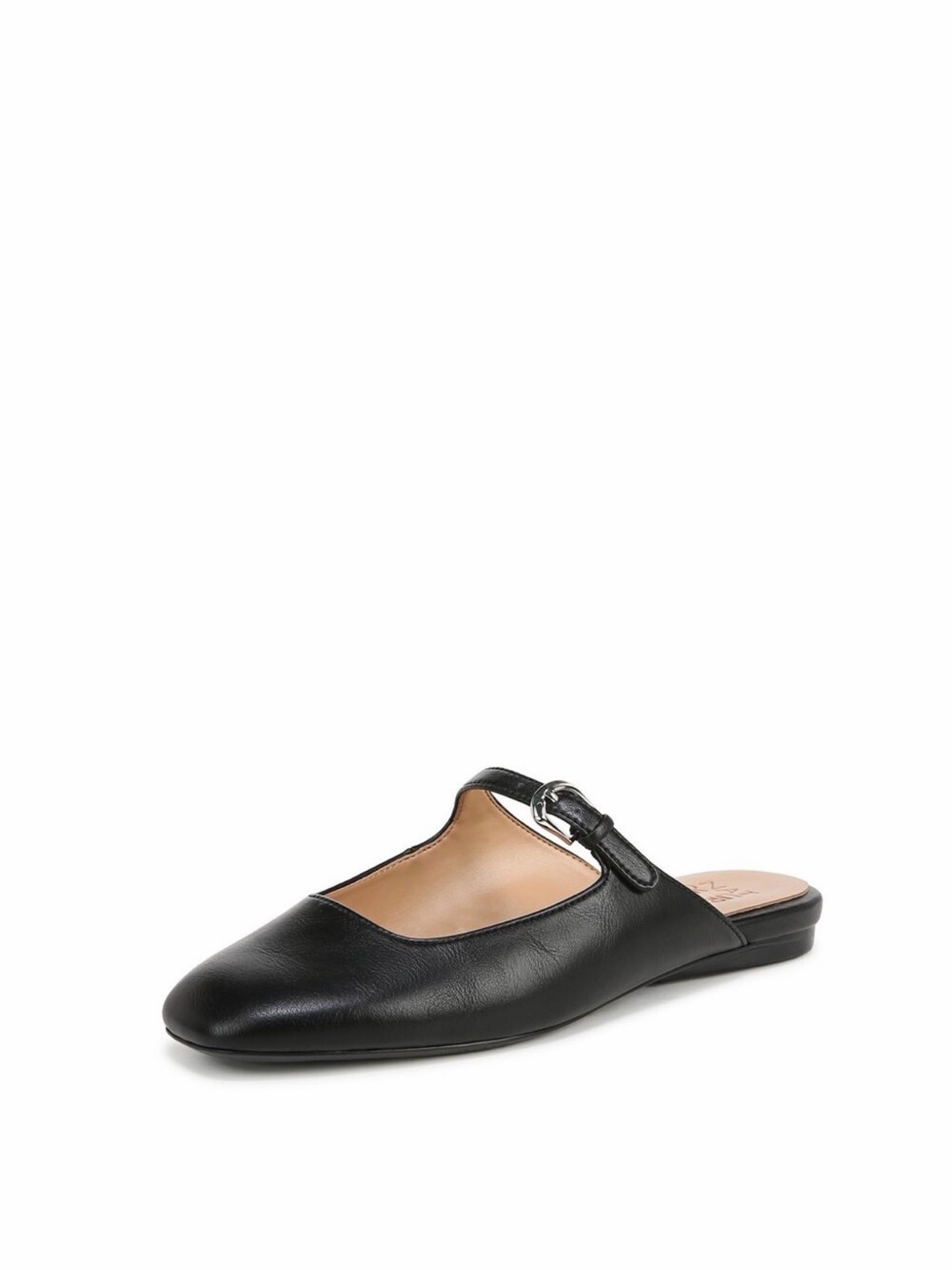 Women’s Naturalizer Apple Black Mary Jane Slip-On Mule with Buckle - size 12